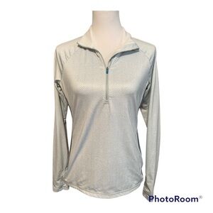 Athleta Sierra 1/2 Zip Herringbone pullover size M